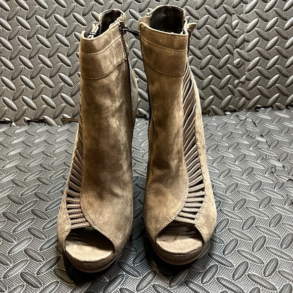 SAM EDELMAN /Suede Peep-Toe Bootie - Picture 5 of 6